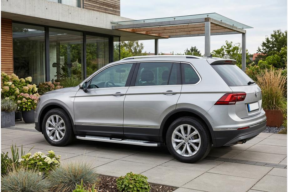 Volkswagen Tiguan 2016-2023 Marchepieds Latéraux Mevsim Grey (2 pcs, Aluminium) Image