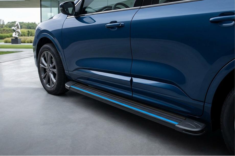 Ford Kuga/Escape 2019- Marchepieds Latéraux Maya Blue (2 pcs, Aluminium) Image