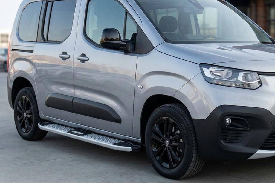 Opel Combo 2019- Marchepieds Latéraux Mevsim Grey (2 pcs, Aluminium) Image