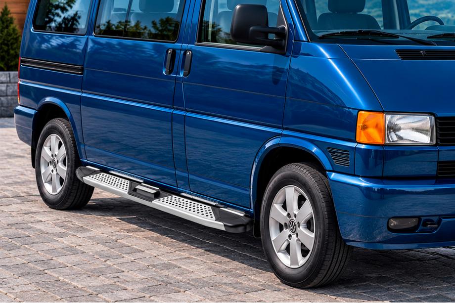 Volkswagen T4 Caravelle/Multivan 1990–2003 Marchepieds Latéraux Mevsim Grey (2 pcs, Aluminium) Empattement Court Image
