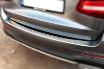 Mercedes GLC X253 2015-2022 Protection de pare-chocs arrière Carmos (2015-2019, inox) photo 2