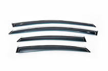 Ford Mondeo 2008-2014 Déflecteurs de Vitres avec Moulure Chromée SD (4 pcs, HIC) photo 2