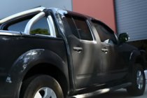 Nissan Navara 2006-2015 Déflecteurs de Fenêtre (4 pcs, HIC) photo 2
