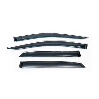 Déflecteurs de vitres avec moulure chromée Short (4 pcs, HIC) photo 3