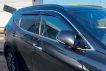 Hyundai Santa Fe 4 2018-2023 Déflecteurs de vitres avec moulure chromée (4 pcs, HIC) photo 1