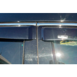 Déflecteurs de vitres avec moulure chromée (4 pcs, HIC) photo 3