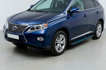 Lexus RX 2009-2015 Marchepieds Latéraux Maya Blue (2 pcs, Aluminium) photo 1