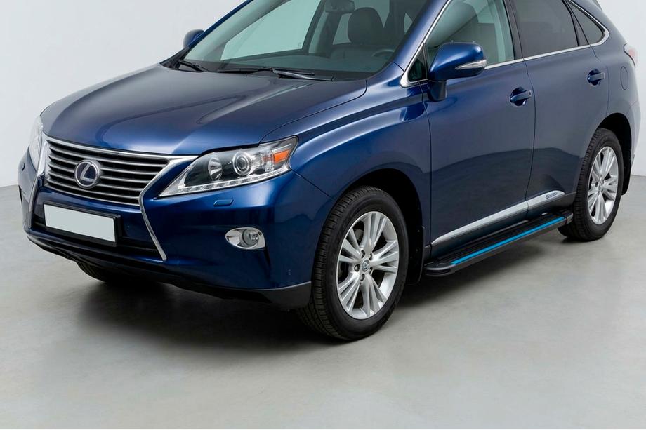 Lexus RX 2009-2015 Marchepieds Latéraux Maya Blue (2 pcs, Aluminium) Image