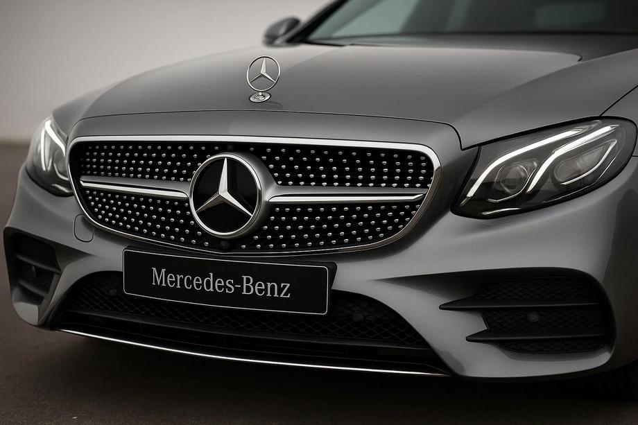 Mercedes E-class W213 2016-2023 Calandre Avant Diamond Silver (pour Avantgarde/AMG-Line/E43 AMG/E53 AMG 2016-2020) Sans emplacement pour caméra Photo 1