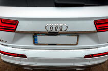 Audi Q7 2015–2026 Protection de Pare-chocs Arrière Carmos Inox photo 4