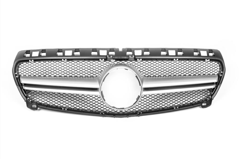Mercedes A-class W176 2012-2018 Calandre Avant AMG Silver (2012-2015) Photo 2