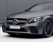 Mercedes C-class W205 2014-2021 Calandre Avant AMG Silver (pour Avantgarde/AMG-Line/C43 AMG) photo 3