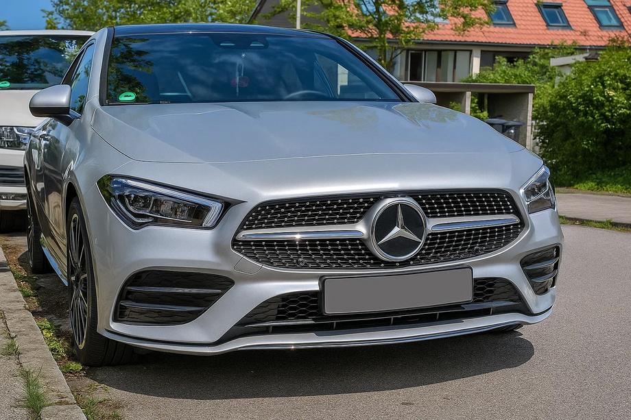 Mercedes CLA C118 2019- Calandre Avant Diamond Silver (pour 2019-2022) Image