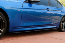 BMW 3 Series F30/F31 2012-2019 Couvre-seuils EuroCap (pour bas de caisse M-Sport, noir brillant) photo 1