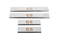 Citroen C-5 2008-2017 Seuils de porte Carmos V1 (4 pcs, inox) photo 1