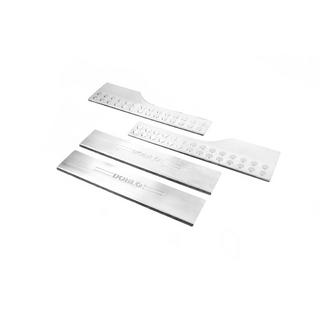 Seuils de porte intérieurs Carmos inox Fiat Doblo II 2010-2022 photo 4