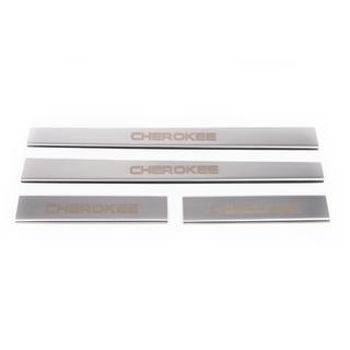 Seuils de porte Carmos V1 (4 pcs, inox) Jeep Cherokee/Liberty 2007-2013 photo 2