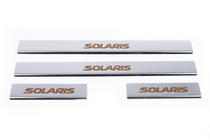 Hyundai Accent 2011-2017 Seuils de porte Carmos Solaris V1 (4 pcs, inox) photo 2
