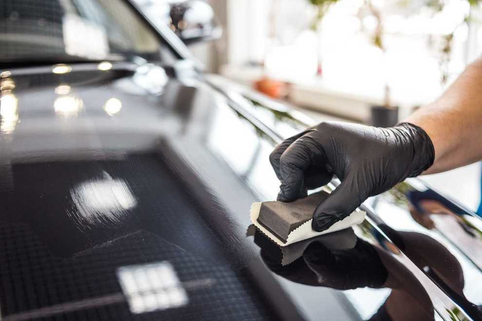 Verre liquide pour voiture