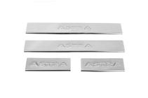 Opel Astra J 2009-2015 Seuils de porte Carmos V2 (4 pcs, inox) photo 2