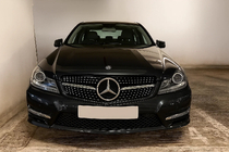 Mercedes C-class W204 2007-2015 Calandre Avant Diamond Silver photo 3