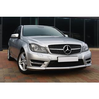 Calandre Avant Diamond Silver Mercedes C-class W204 2007-2015 photo 1