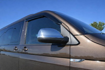 Volkswagen T5 2010-2015 Couvre-Rétroviseurs (2 pcs, Acier Inoxydable) OmsaLine - Inox Italien photo 1