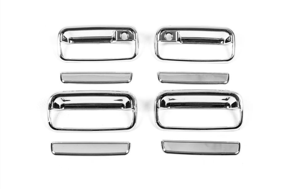 Toyota Land Cruiser 90 Prado 1996-2002 Couvre-poignées de porte chromés (8 pcs, plastique) Photo 2