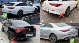 Mercedes CLA C118 2019- Diffuseur arrière avec sorties d'échappement (design CLA45) photo 4