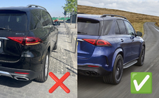 Mercedes GLE W167 2018- Diffuseur arrière avec embouts d’échappement GLE63 Silver (2018-2026) photo 4
