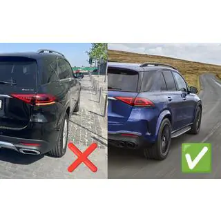 Diffuseur arrière avec embouts d’échappement GLE63 Silver (2018-2026) photo 4