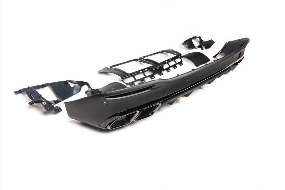 Mercedes GLE W167 2018- Diffuseur arrière avec embouts d’échappement GLE63 Black (2018-2026) Photo 8