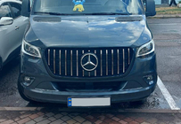 Mercedes Sprinter W907/W910 2018- Calandre Avant Panamericana GT Chrome Premium V1 Sans Cadre photo 7