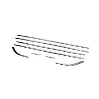 Baguettes inférieures de vitres inox (8 pcs) photo 3