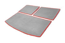 Audi Q7 2005-2015 Tapis de coffre 3 pièces (EVA, gris) (7 places) photo 4