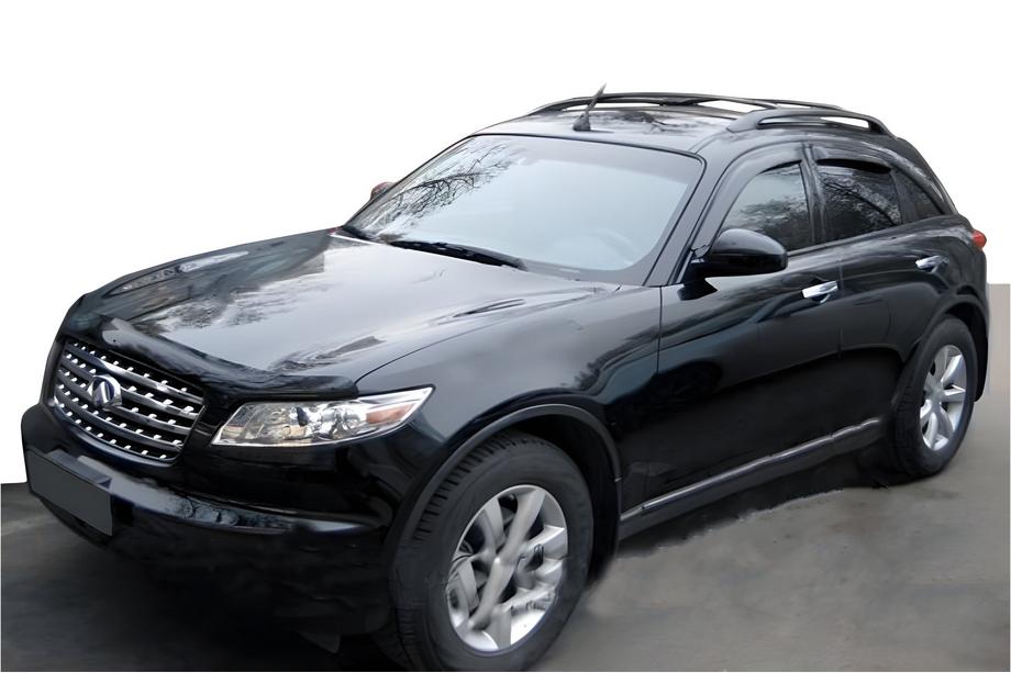 Infiniti FX 2008-2012 Déflecteurs de Fenêtre (4 pcs, HIC) Image