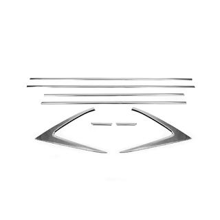 Moulures inférieures de vitres (8 pcs, Inox) photo 2