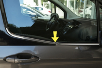 Ford Courier 2014-2023 Encadrement de Vitres (2 pcs, Acier Inoxydable) photo 1