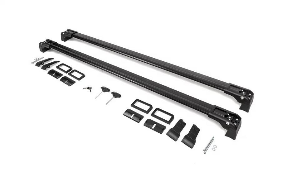 Toyota Hilux 2015- Barres de Toit Transversales (pour Points de Fixation d’Origine) Noir Photo 6