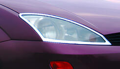 Ford Focus I 1998-2005 Couvre-phares Chromes (2 pcs, plastique) photo 1