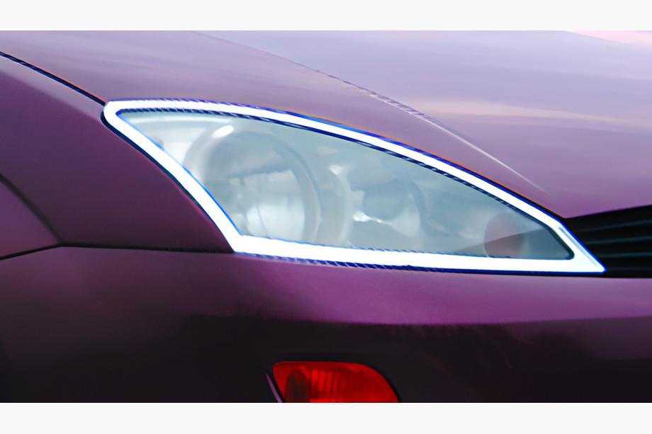 Ford Focus I 1998-2005 Couvre-phares Chromes (2 pcs, plastique) Image