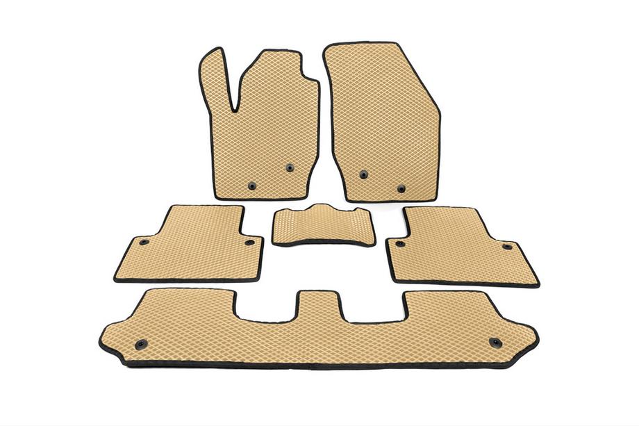 Volvo XC90 2002-2014 Tapis de sol EVA Polyuréthane Beige Image
