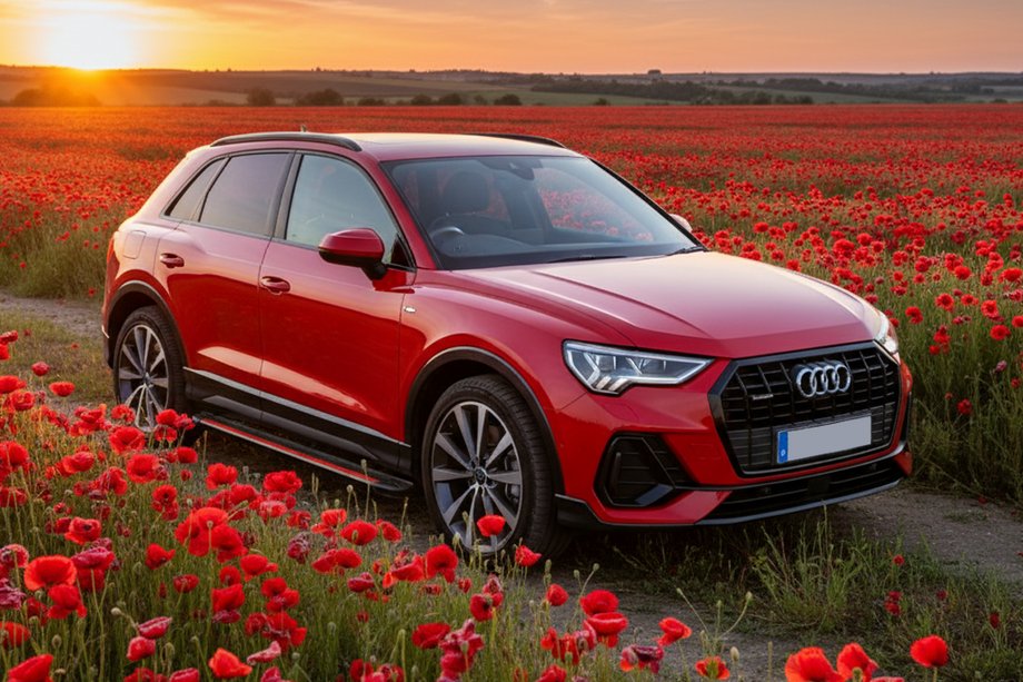 Audi Q3 2019–2025 Marchepieds Latéraux Maya Red (2 pcs, Aluminium) Image