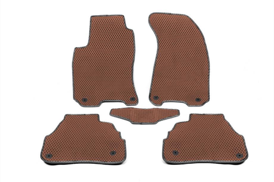 Volkswagen Passat B5 1997-2005 Tapis de sol EVA (rouge brique) Image