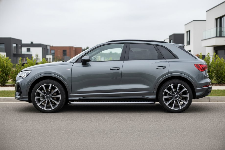 Audi Q3 2019–2025 Marchepieds Latéraux Tayga Grey (2 pcs, Aluminium) Image