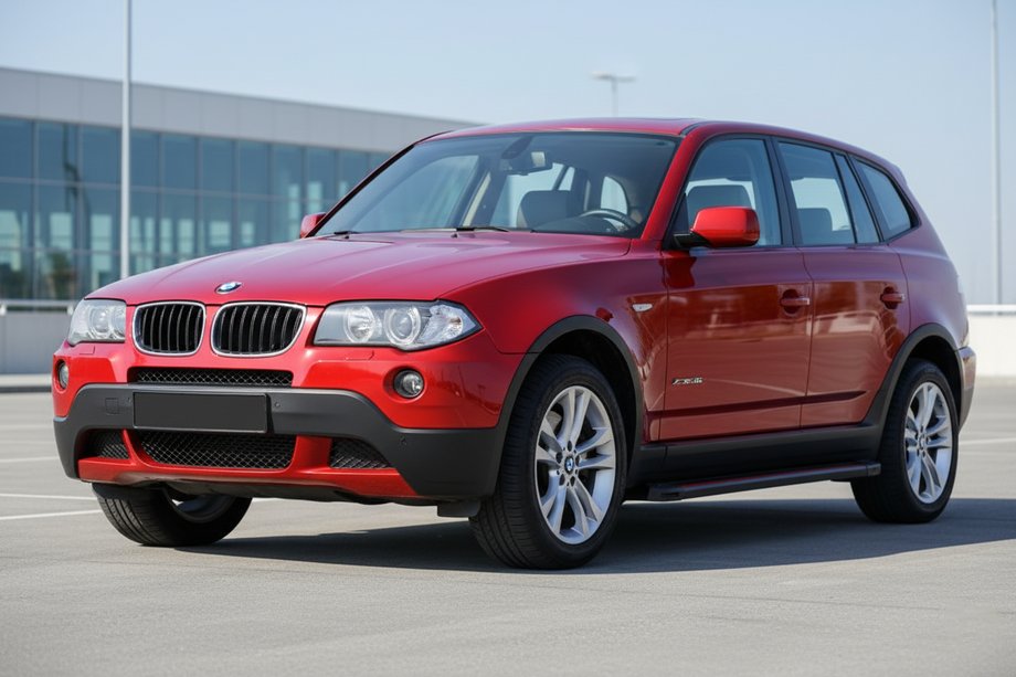 BMW X3 E83 2003-2010 Marchepieds Latéraux Maya Red (2 pcs, Aluminium) Image