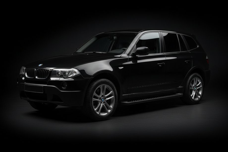 BMW X3 E83 2003-2010 Marchepieds Latéraux Allmond Black (2 pcs, Aluminium) Image