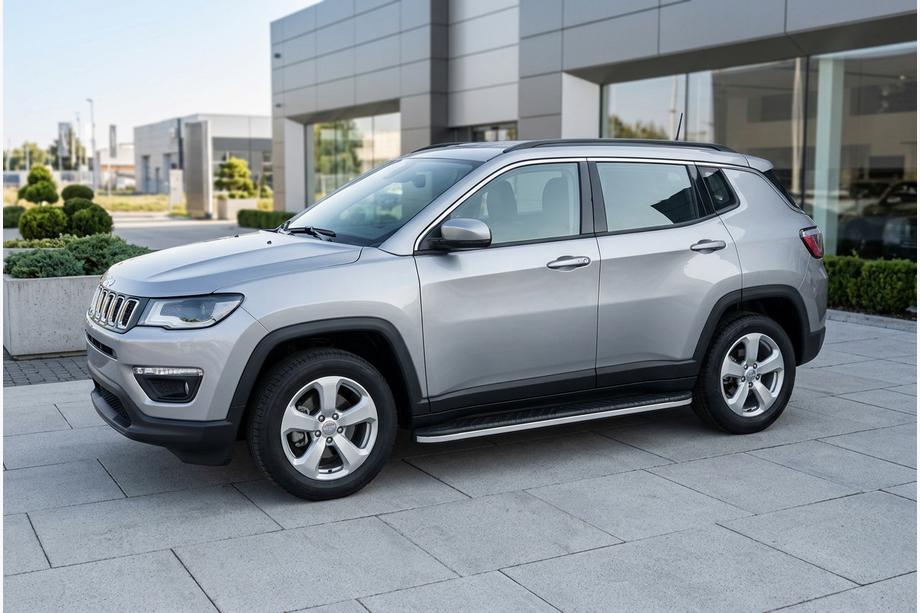 Jeep Compass 2016- Marchepieds Latéraux Bosphore Grey (2 pcs, Aluminium) Image