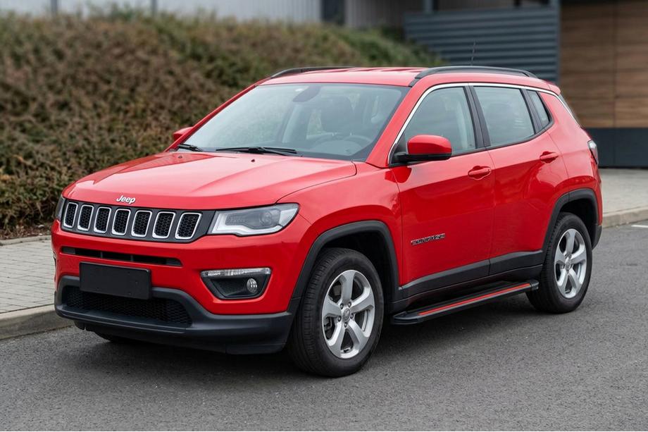 Jeep Compass 2016- Marchepieds Latéraux Maya Red (2 pcs, Aluminium) Image