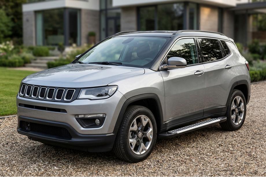 Jeep Compass 2016- Marchepieds Latéraux Line (2 pcs, Aluminium) Image